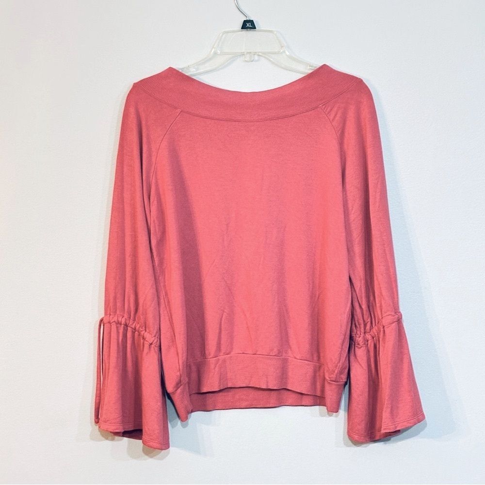 Express One Eleven Women’s Pink Coral Butterfly Tie Raglan Sleeves Sweatshirt S